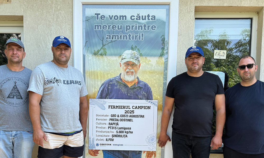 Povestea succesului: 5.600 kg/ha cu PT315, performanța fermierului Costinel Preda