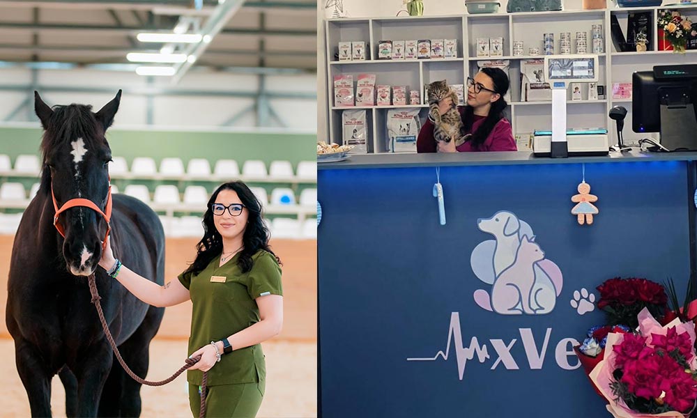 De la vis la realitate la 27 de ani:  Și-a deschis propriul cabinet veterinar