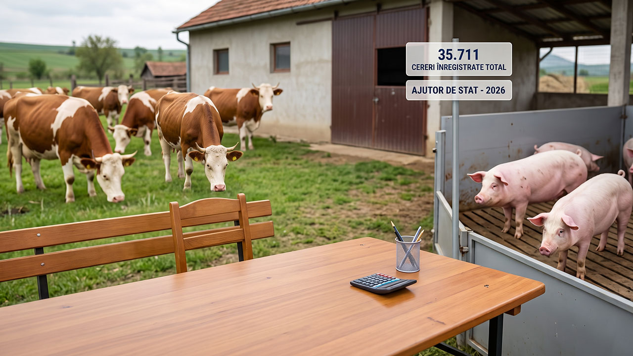 APIA: S-a încheiat depunerea cererilor de ajutor de stat bovine și suine. Peste 35.700 de solicitări înregistrate