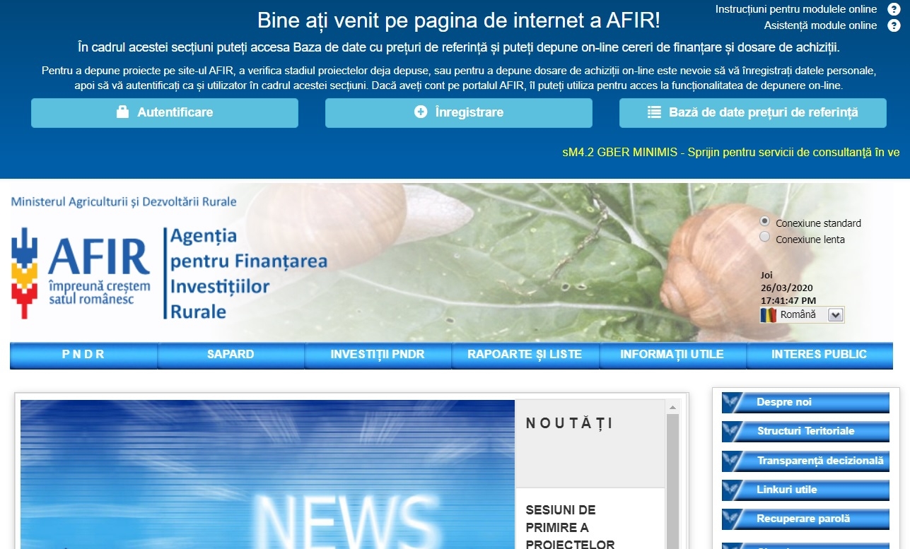 Asigurarea continuității implementării proiectelor PNDR în contextul pandemiei de COVID-19