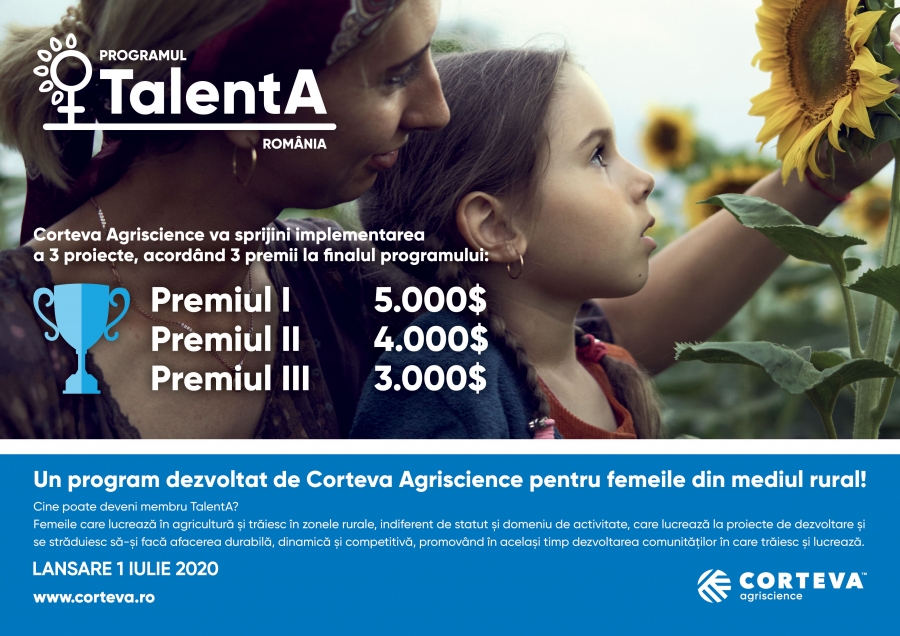 TalentA, programul Corteva Agriscience pentru susținerea femeilor din mediul rural