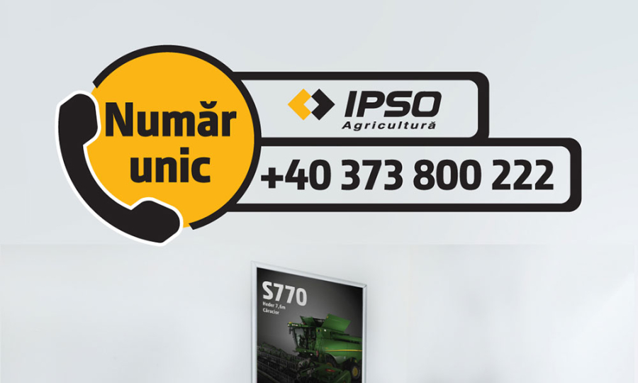 IPSO Agricultură: mai aproape de fermieri - număr unic de contact!