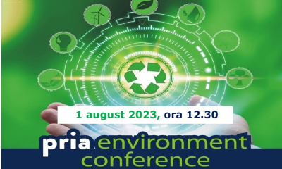 PRIA Environment, 1 august 2023, de la 12.30, la ARCUB - București